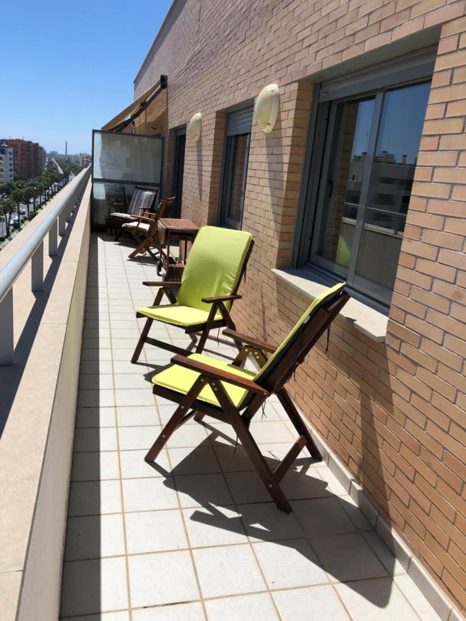 Apartament Atico Mirador Paseo Antonio Banderas Primera Linea De Playa Y Piscina Malaga Zewnętrze zdjęcie